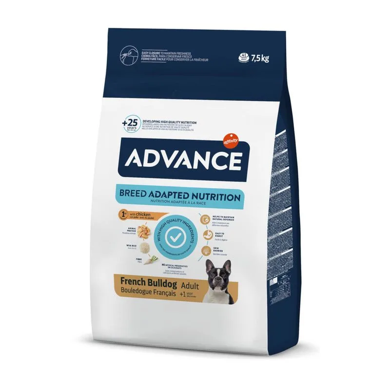 Advance French Bulldog con Pollo (Set %: 2 x 7,5 kg)