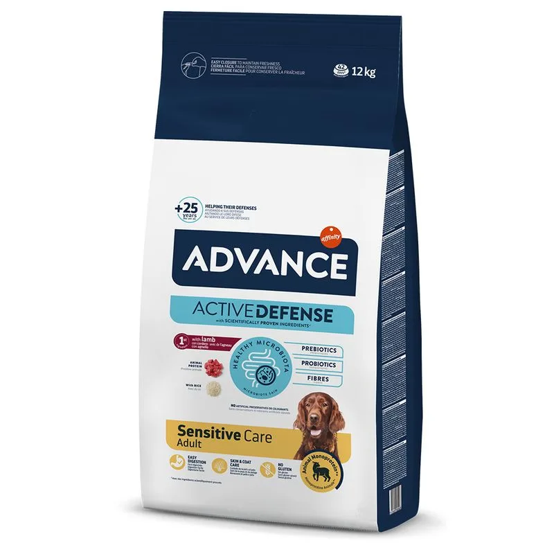 Advance Sensitive Adult Agnello e Riso Crocchette per cane (Set %: 2 x 12 kg)