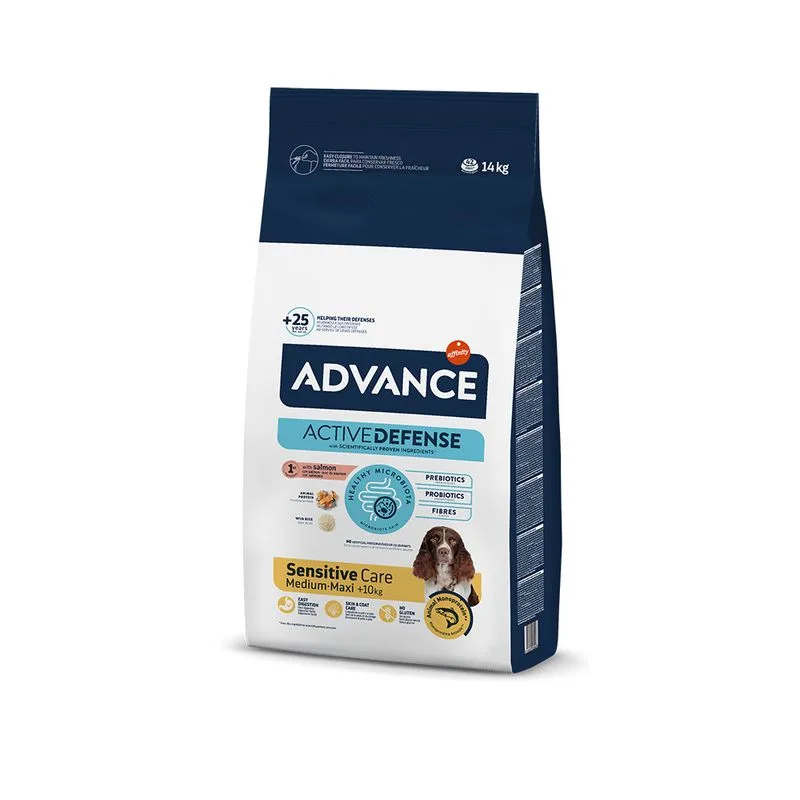 Advance Sensitive Adult Salmone e Riso Crocchette per cane (Set %: 2 x 14 kg)