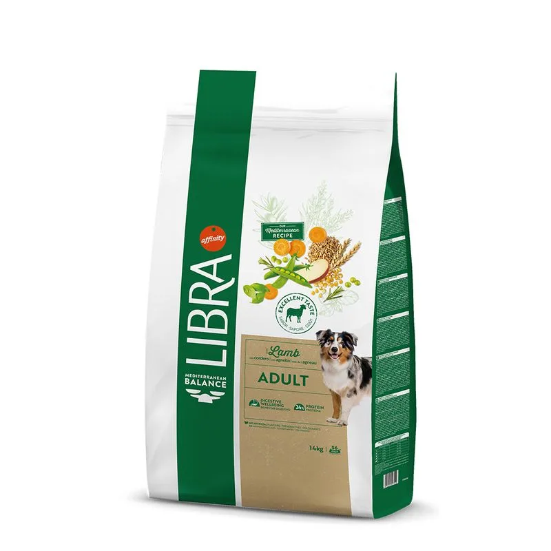 Libra Dog Adult con Agnello Crocchette per cane (Set %: 2 x 14 kg)