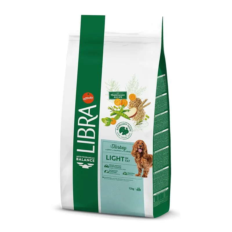 Libra Dog Light con Tacchino Crocchette per cane (Set %: 2 x 12 kg)