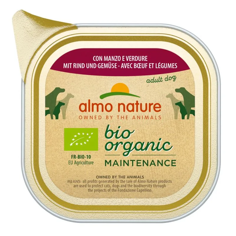 Almo Nature BioOrganic Maintenance 30 x 100 g (Manzo bio e Verdure bio)