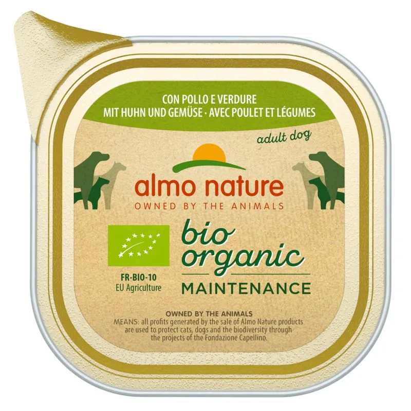 Almo Nature BioOrganic Maintenance 30 x 100 g (Pollo bio e Verdure bio)