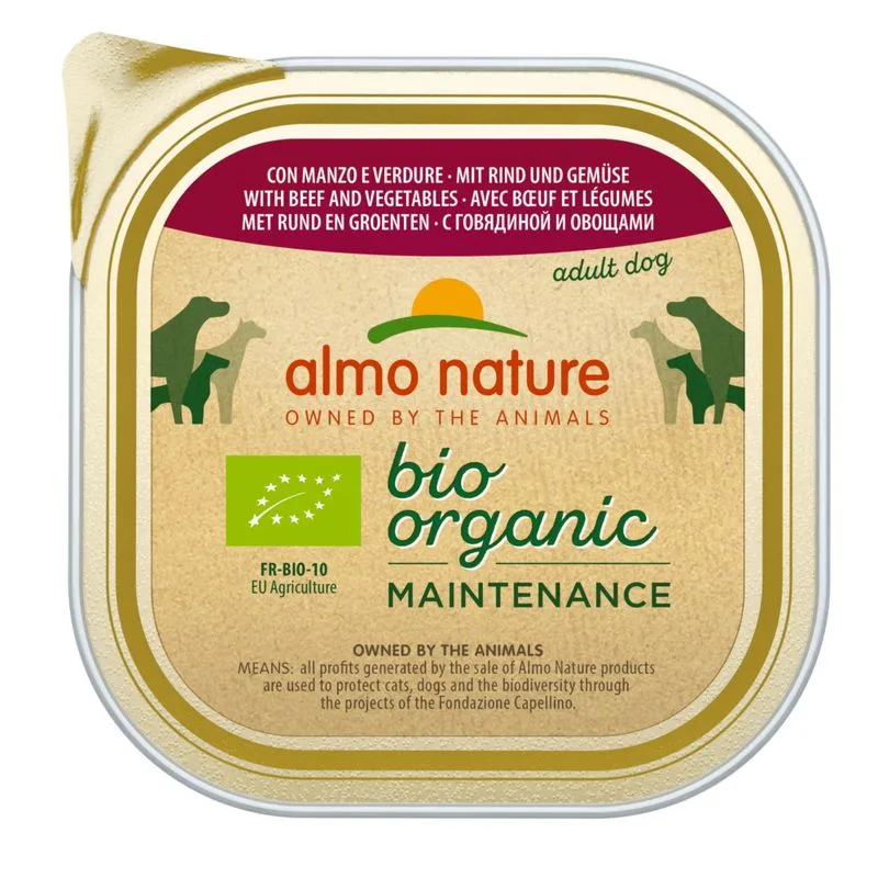 Almo Nature BioOrganic Maintenance 9 x 300 g (Manzo bio & Verdure bio)