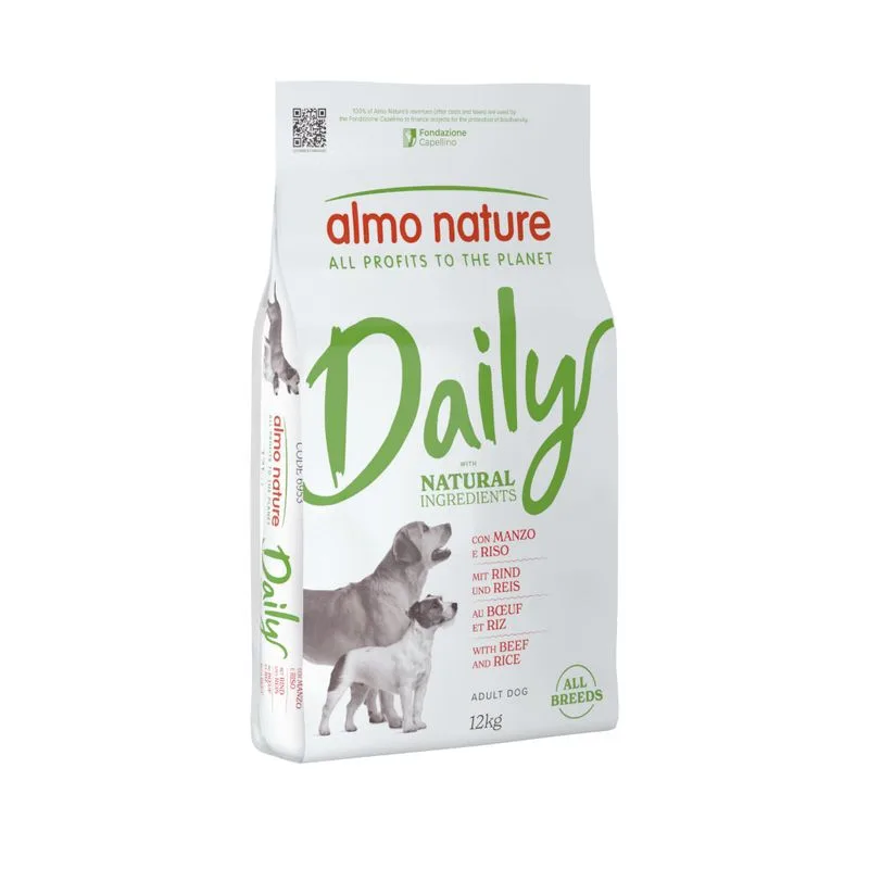 Almo Nature Daily all Breeds Manzo & Riso (Set %: 2 x 12 kg)