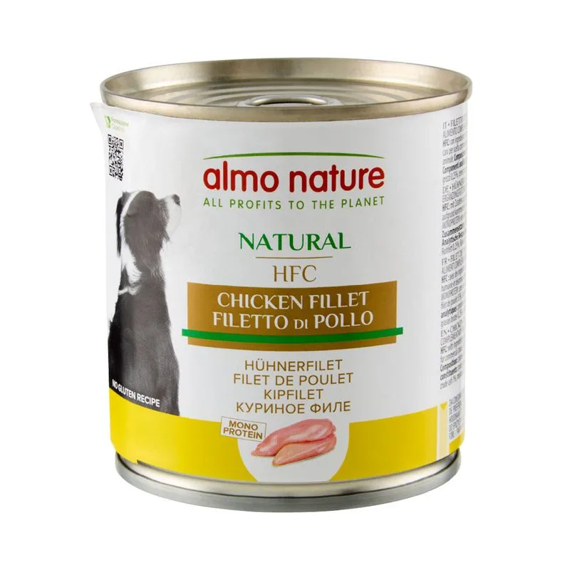Almo Nature 24 x 280 / 290 g Alimento umido per cane (Filetto di Pollo (280 g))