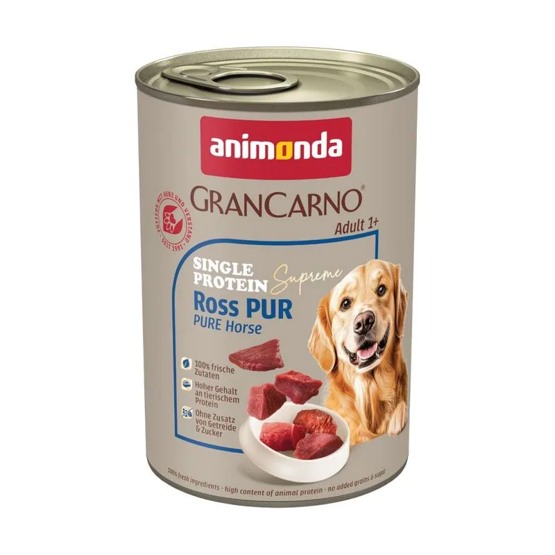 animonda GranCarno Adult Single Protein Supreme 24 x 400 g (Cavallo puro)