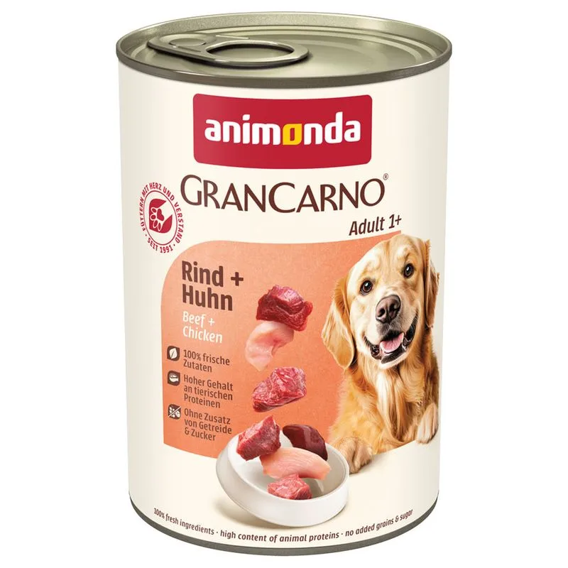animonda GranCarno Original 12 x 400 g (Adult: Manzo & Pollo)
