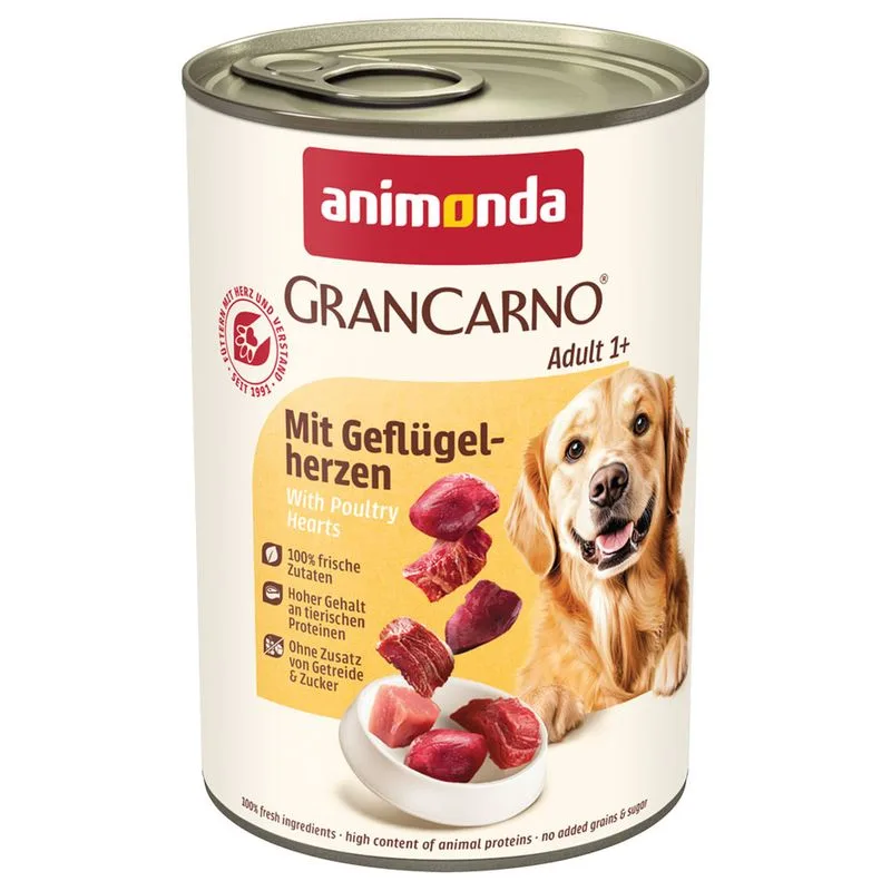 animonda GranCarno Original 12 x 400 g (Adult: con Cuori di Pollame)