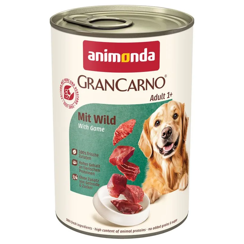 animonda GranCarno Original 12 x 400 g (Adult: con Selvaggina)
