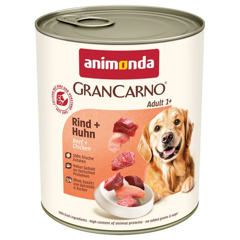 animonda GranCarno Original 12 x 800 g (Adult: Manzo & Pollo)