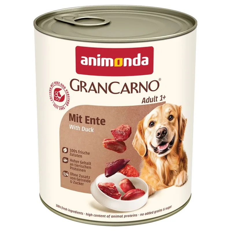 animonda GranCarno Original 12 x 800 g (Adult: con Anatra)