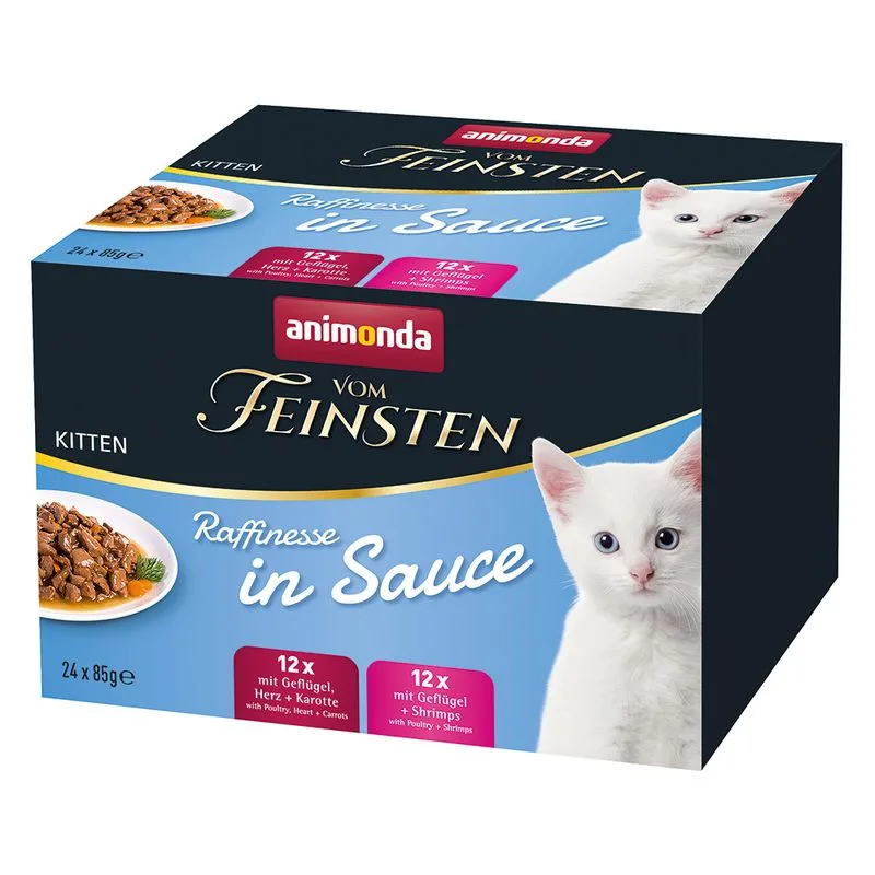 animonda Vom Feinsten Adult Raffinesse in salsa Kitten Pacco misto per gatto (Set %: 48 x 85 g)