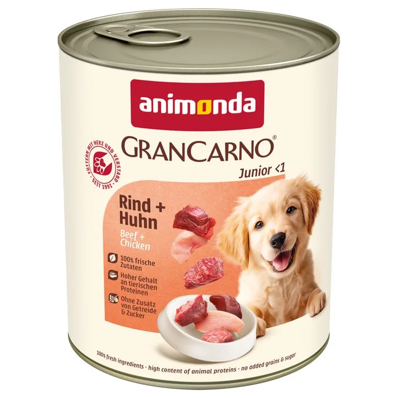 animonda GranCarno Original Junior 6 x 800 g (Manzo & Pollo)