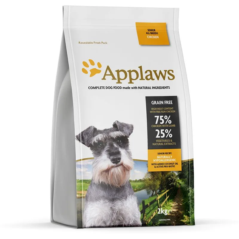 Applaws Senior - Pollo Crocchette per cane (Set %: 2 x 2 kg)