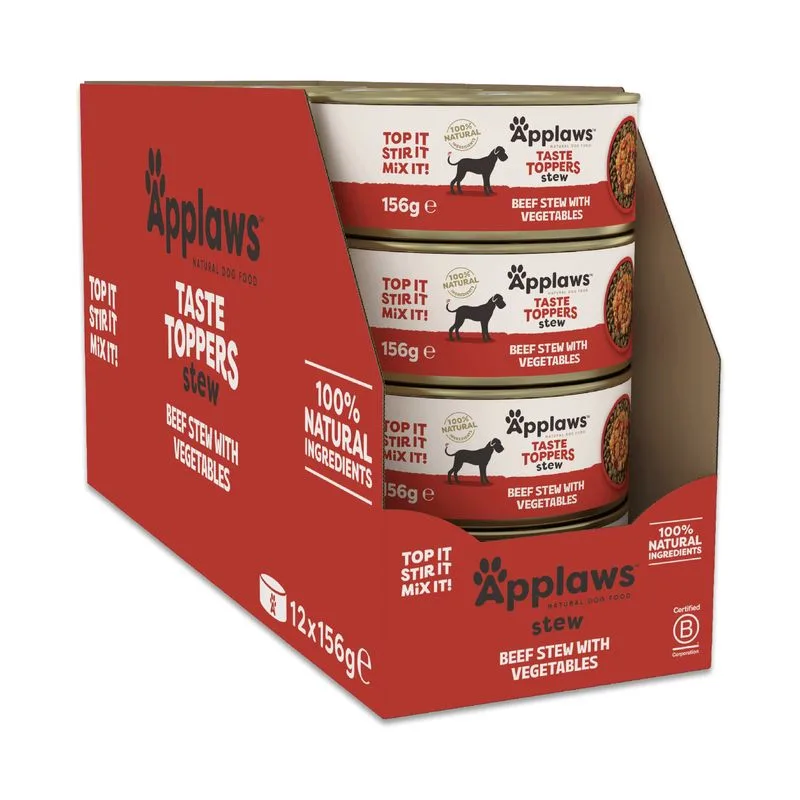Applaws Taste Toppers Natural Stew 24 x 156 g
