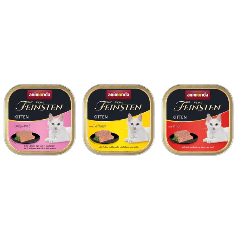 animonda Vom Feinsten Kitten Megapack 96 x 100 g Umido per gatti