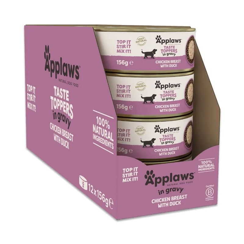 Applaws Taste Toppers Natural in Salsa 24 x 156 g
