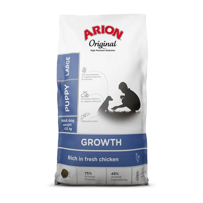 Arion Original Growth Large Breed Pollo Crocchette cane (Set %: 2 x 12 kg)