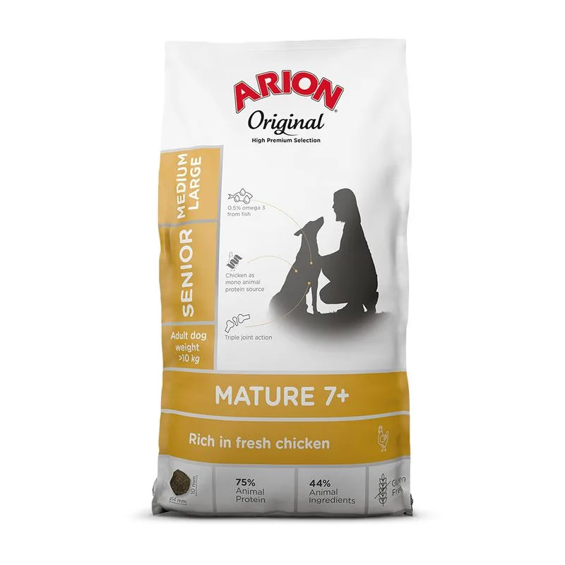 Arion Original Mature 7+ Medium/Large Pollo Crocchette cane (Set %: 2 x 12 kg)