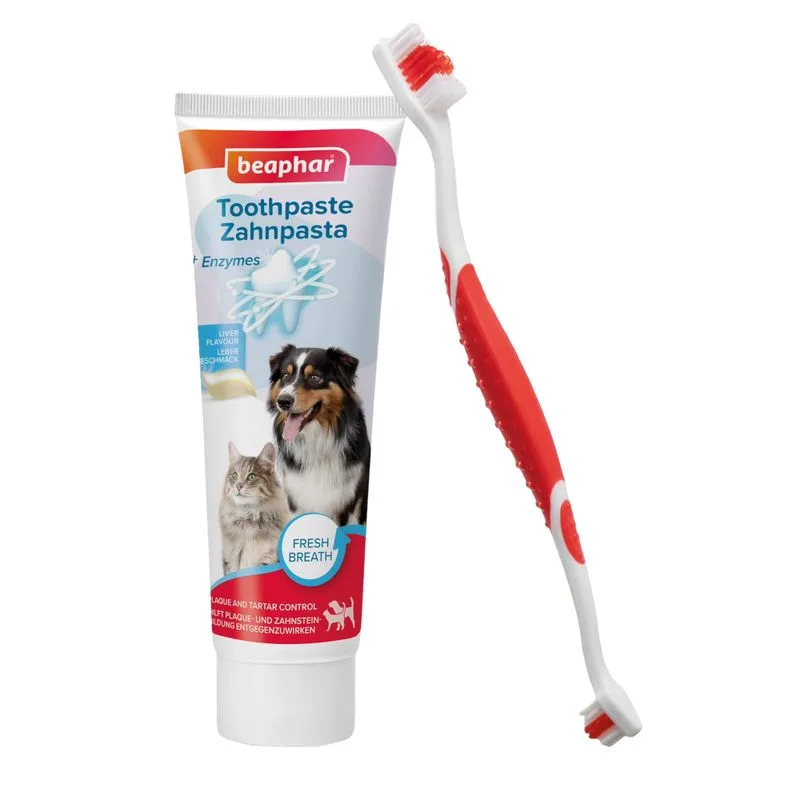 Set beaphar per igiene orale di cani e gatti