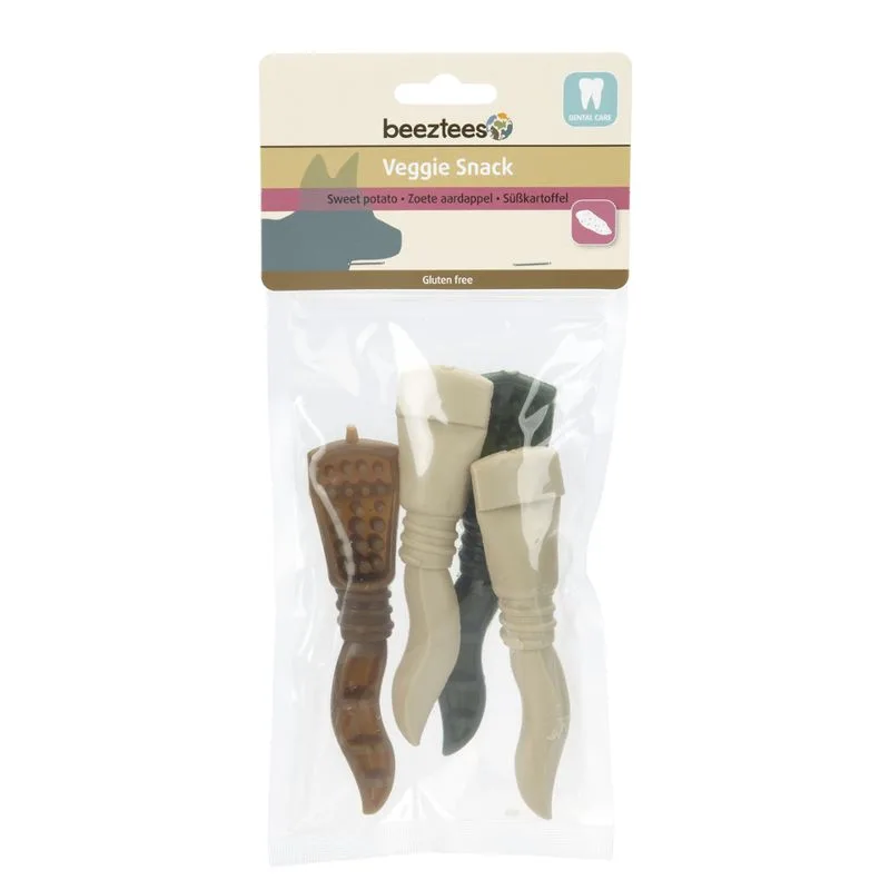Beeztees Veggie Snack Igiene dentale per cani (Set %: 3 x 4 pz da 13 cm)