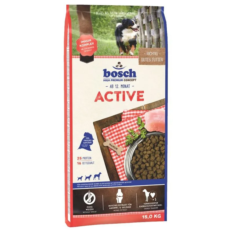 bosch HPC Active Crocchette per cane (Set %: 2 x 15 kg)