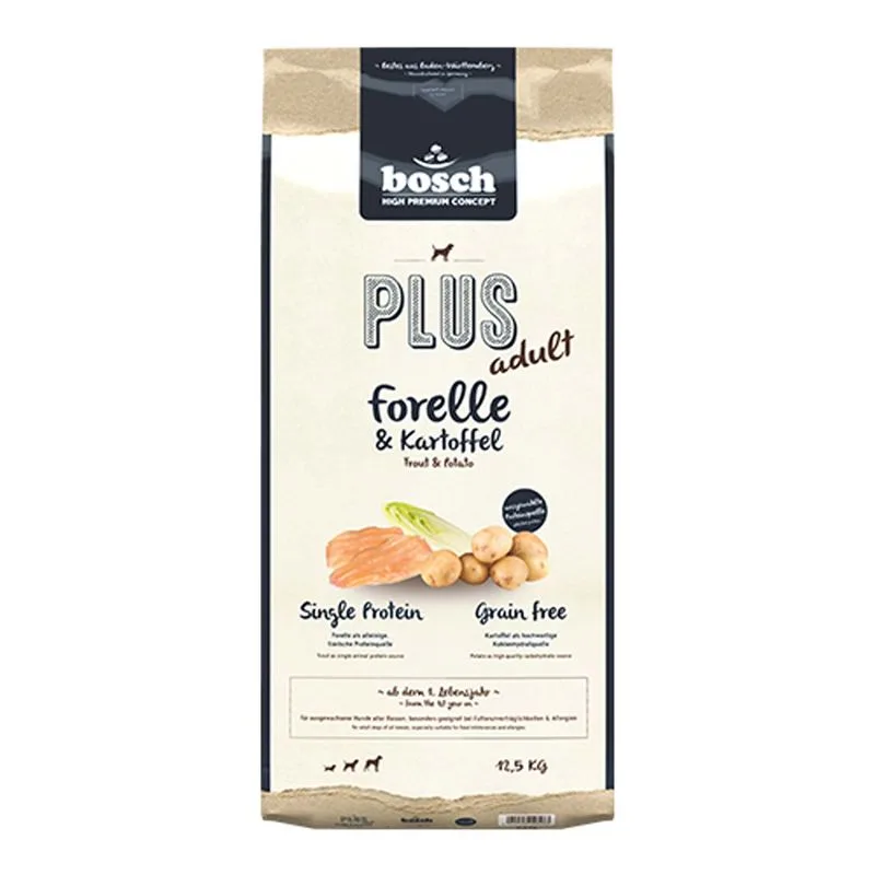 bosch HPC Plus Trota & Patate Crocchette per cane (Set %: 2 x 12,5 kg)