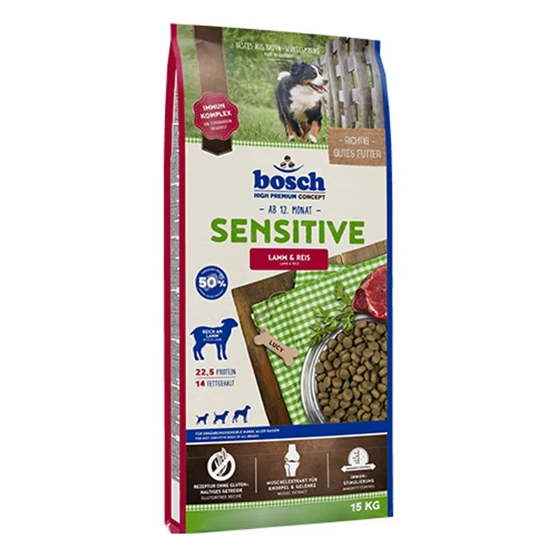 bosch HPC Sensitive Agnello & Riso Crocchette per cane (Set %: 2 x 15 kg)