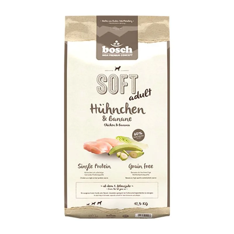 bosch HPC Soft Pollo & Banana Crocchette per cane (Set %: 2 x 12,5 kg)