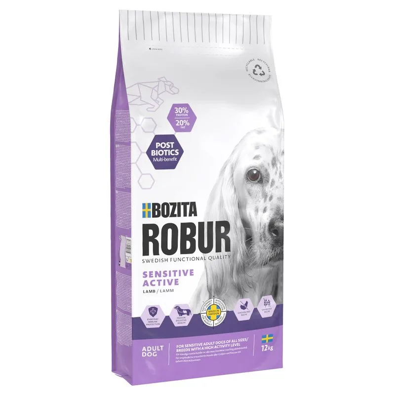 Bozita Robur Sensitive Grain Free Active con Agnello - senza Pollo (Set %: 2 x 12 kg)
