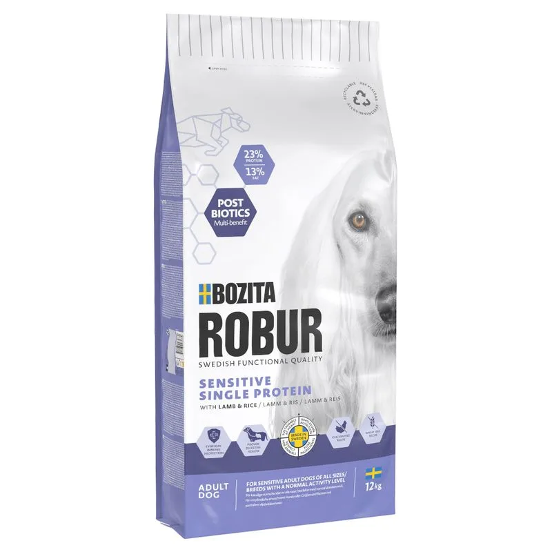 Bozita Robur Sensitive Single Protein Agnello & Riso (Set %: 2 x 12 kg)
