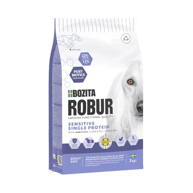 Bozita Robur Sensitive Single Protein Agnello & Riso (Set %: 2 x 3 kg)