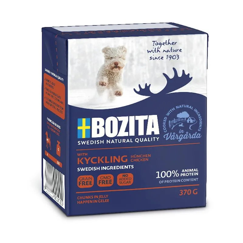 Bozita Bocconcini in gelatina 24 x 370 g Umido per cane (Pollo)