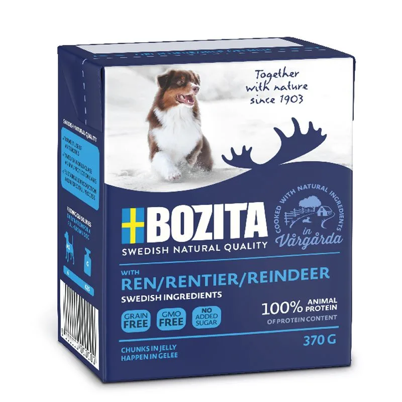Bozita Bocconcini in gelatina 24 x 370 g Umido per cane (Renna)