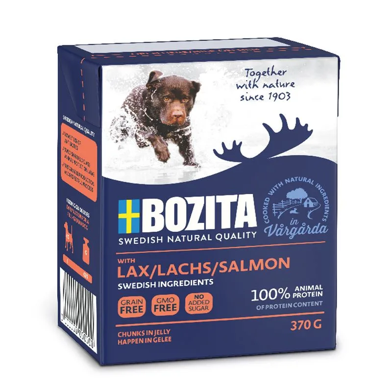 Bozita Bocconcini in gelatina 24 x 370 g Umido per cane (Salmone)