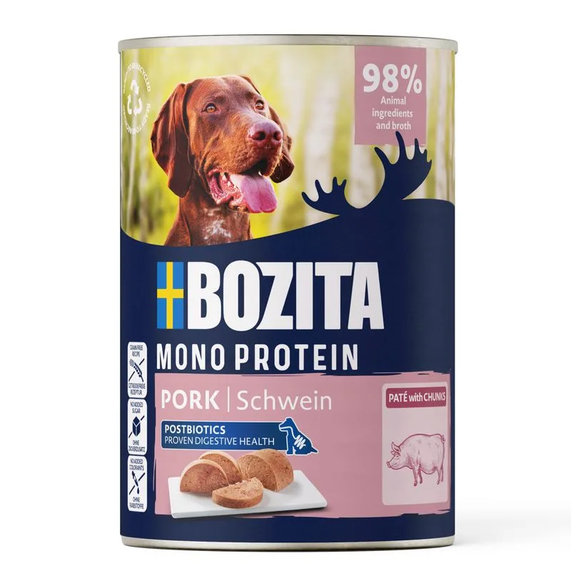 Bozita Dog Paté 6 x 400 g (Maiale)