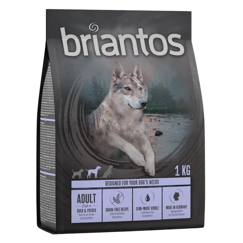 Briantos Adult Anatra & Patate - senza cereali Crocchette cane (4 kg (4  x 1 kg))