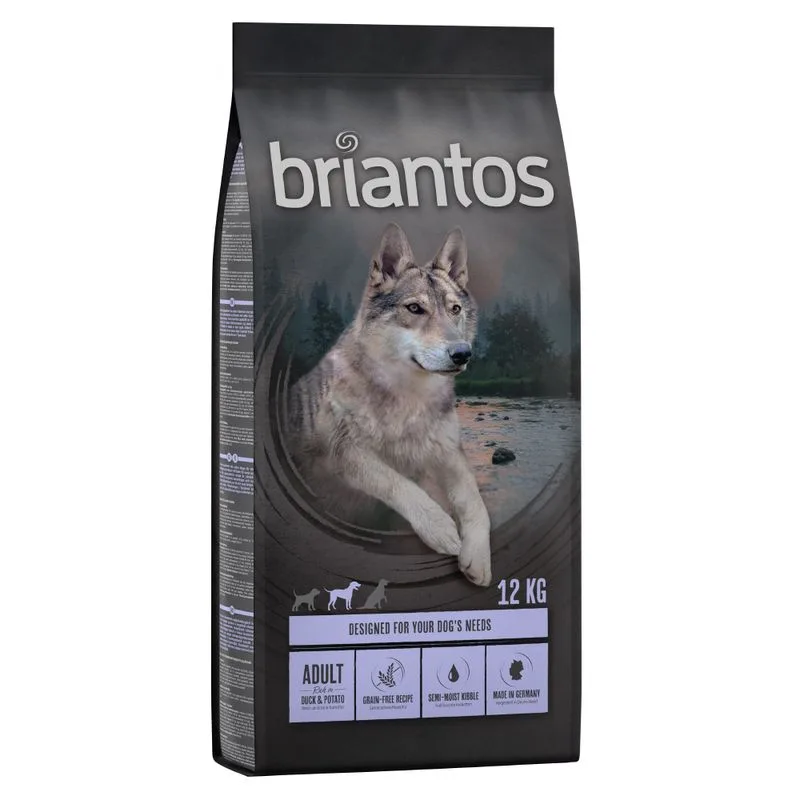 Briantos Adult Anatra & Patate - senza cereali Crocchette cane (Set %: 2 x 12 kg)