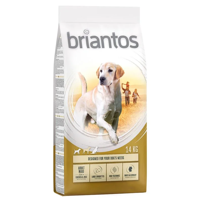Briantos Adult Maxi Crocchette per cani (Set %: 2 x 14 kg)