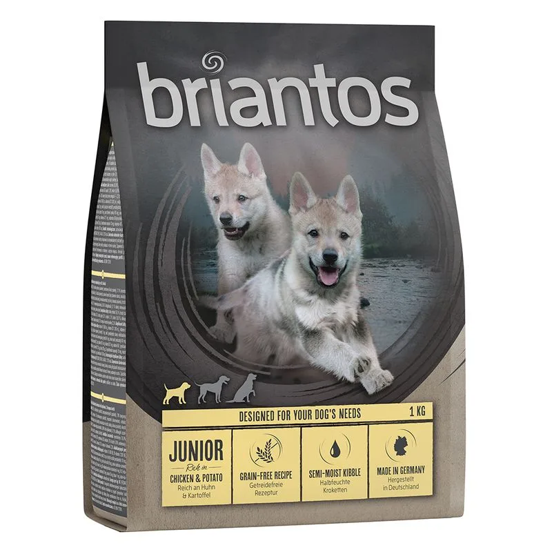 Briantos Junior Pollo & Patate - senza cereali Crocchette per cani (1 kg)