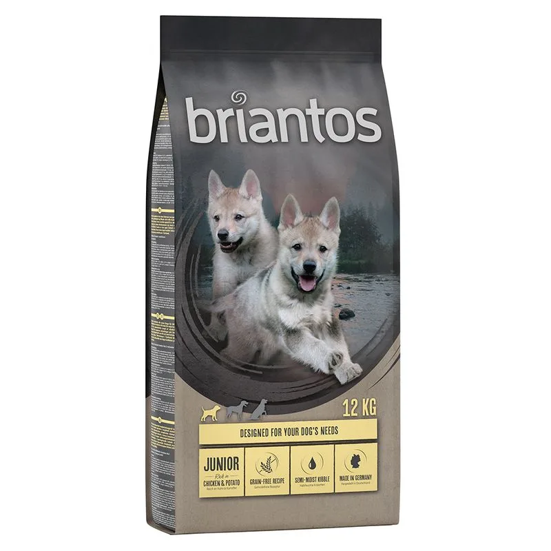 Briantos Junior Pollo & Patate - senza cereali Crocchette per cani (Set %: 2 x 12 kg)
