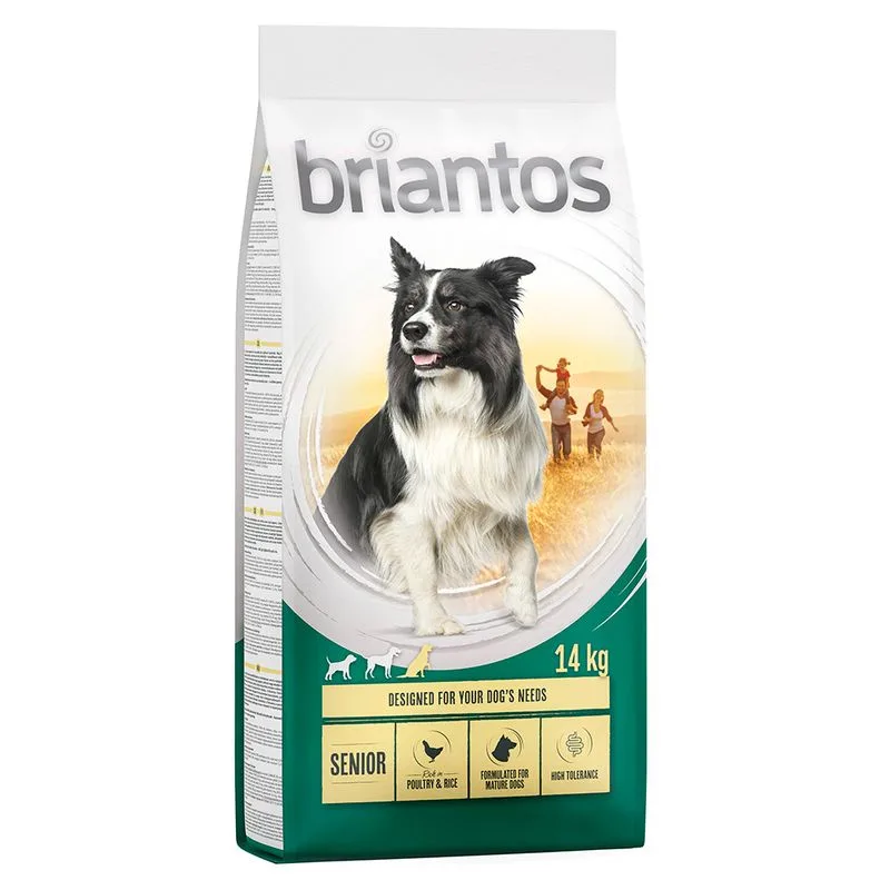Briantos Senior con Pollame e Riso Crocchette per cane (Set %: 2 x 14 kg)