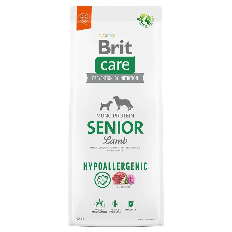 Brit Care Dog Hypoallergenic Senior Agnello & Riso Crocchette cane