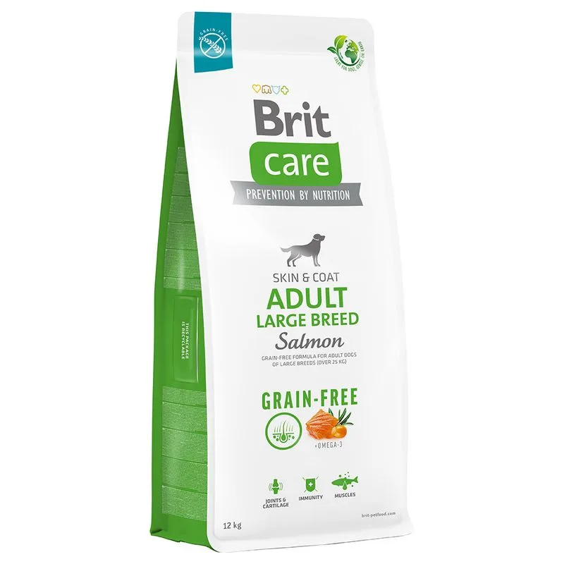 Brit Care Grain-Free Adult Large Breed Salmone & Patate Crocchette cane (Set %: 2 x 12 kg)
