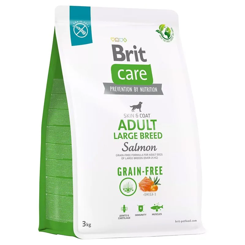Brit Care Grain-Free Adult Large Breed Salmone & Patate Crocchette cane (Set %: 2 x 3 kg)