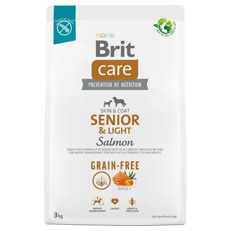 Brit Care Grain-free Senior & Light Salmone & Patate Crocchette cane (3 kg)