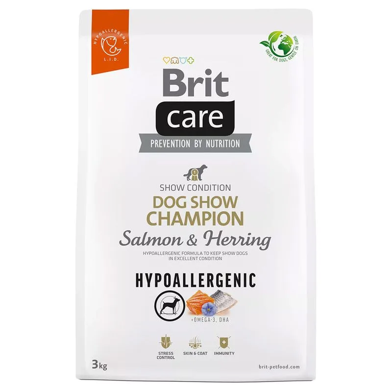 Brit Care Hypoallergenic Show Champion Salmone & Aringa Crocchette cane (Set %: 2 x 3 kg)