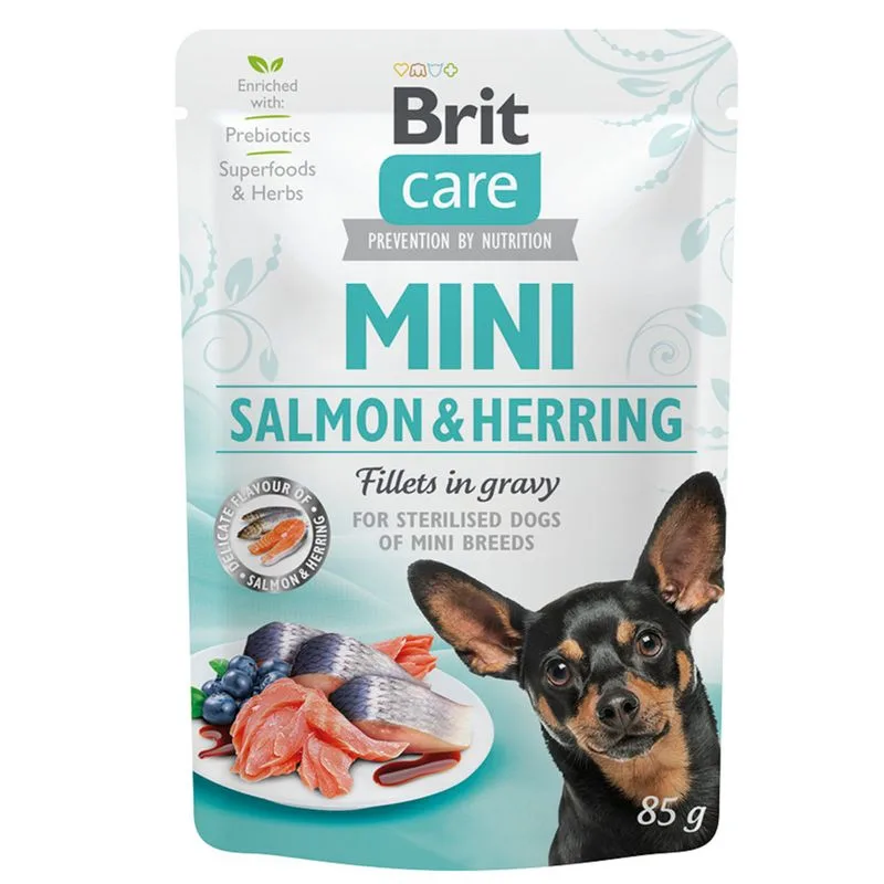 Brit Care Mini Sterilised in Salsa 48 x 85 g