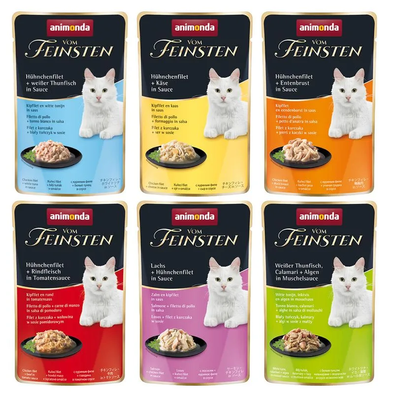 animonda vom Feinsten Adult in Salsa 36 x 50 g Umido per gatto